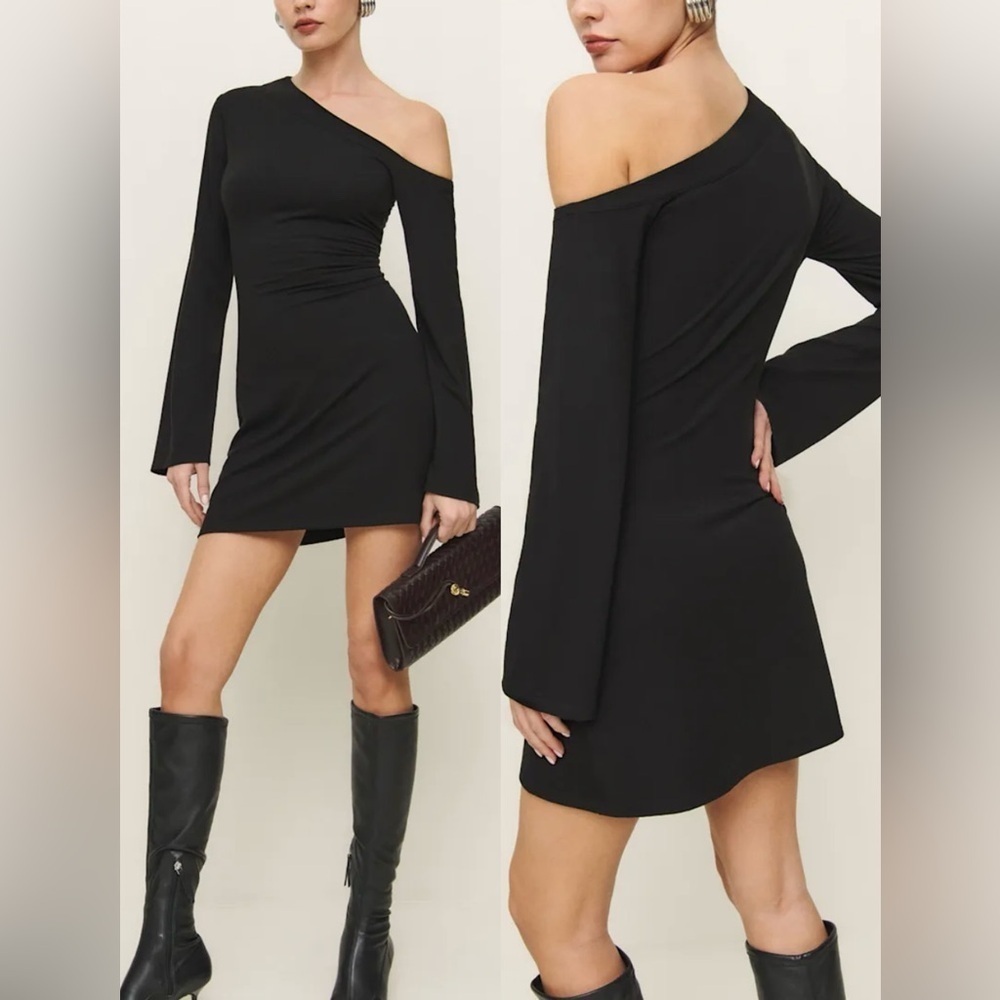 NWOT Reformation Willow Knit Long Sleeve mini Dress Tunic Size M
